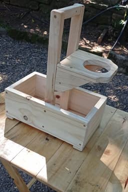 Prensa de madera artesanal